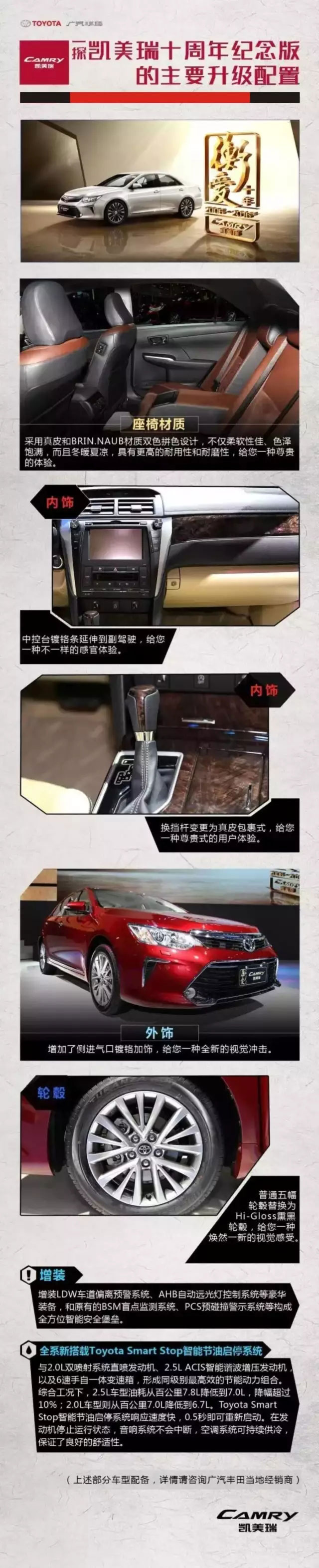 全新凱美瑞十周年紀(jì)念版榮耀上市,現(xiàn)接受預(yù)定！