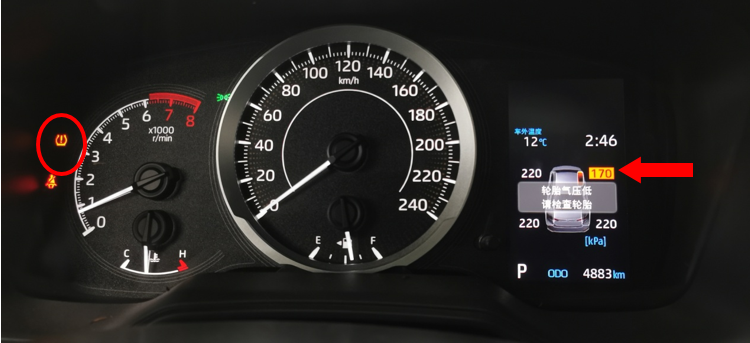 胎壓警告燈突然點亮，怎么辦？